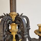 Chandelier in gilded bronze and patinated 19th century