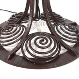 Lampadaire Art Nouveau en fer forgé, 1920
