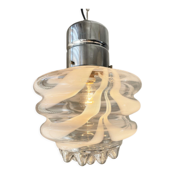 Suspension Mazzega en verre vintage, années 1960