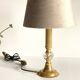 LAMPE Cristal et Métal Doré et VINTAGE