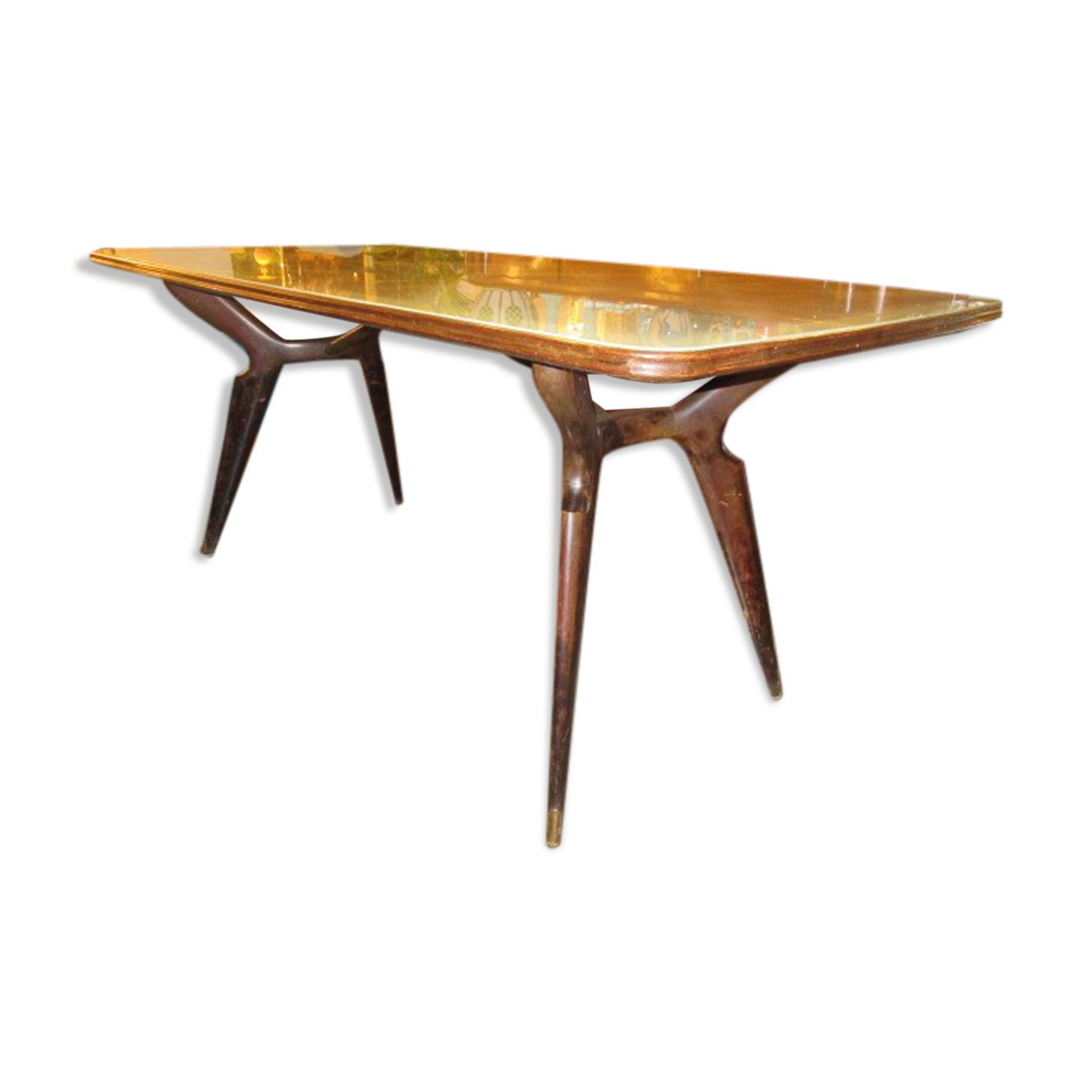 Table with glass top from the 70s