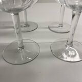4 verre à Champagne en cristal