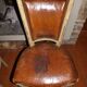 Pair of chairs carts Louis XVI garnish fine leather XIX