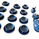 Ceramic tea service from the Pichon factory - Uzès