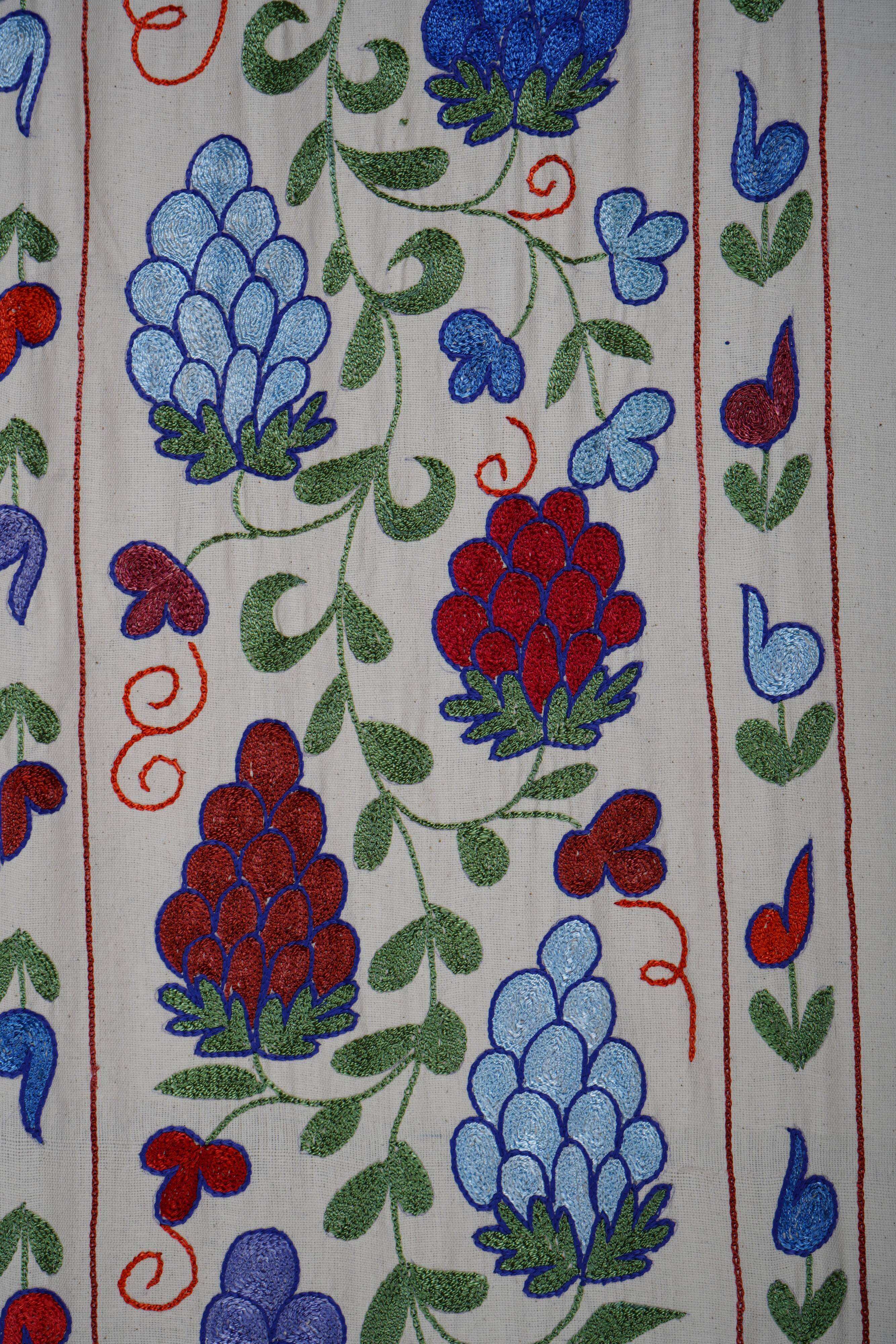 Hand-knotted rug, vintage Turkish rug 43x182 cm