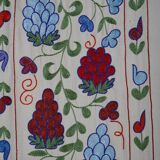 Hand-knotted rug, vintage Turkish rug 43x182 cm