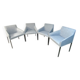 Set of 4 Arper Saari designer armchairs