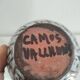 Camos Vallauris glazed ceramic soliflore vase, signed, 25 cm