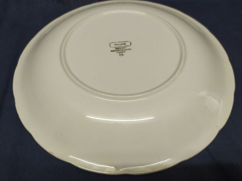 sea sarreguemines porcelain dish 24 Paradise bush blue bird old vintage