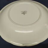 Plat porcelaine Sarreguemines 24 Paradis buisson oiseau bleu ancien vintage