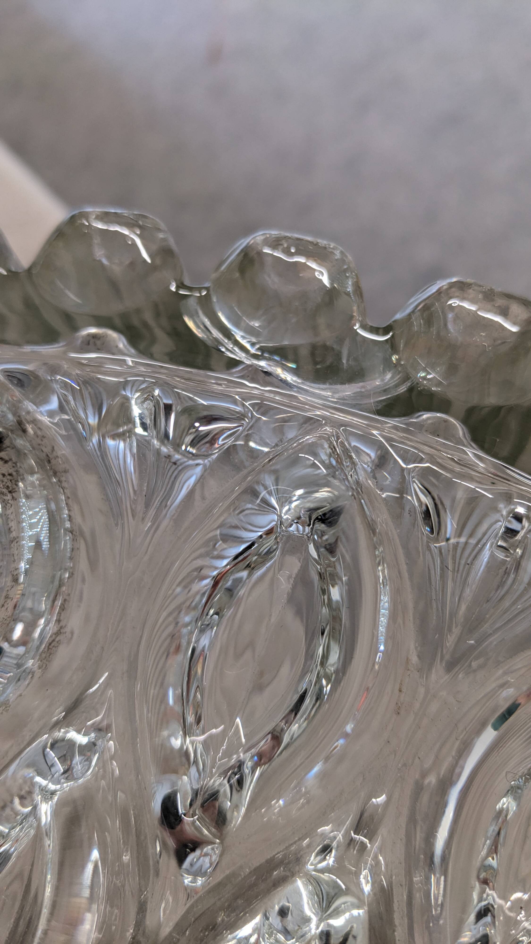 Suspension dôme XL en verre soufflé par Limburg, Allemagne vers 1960