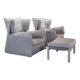 Cassina Lounge Chairs 'Viola d'Amore' by Piero de Martini & Footstool 1970s