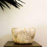 Vase in white porous stone, Italy early 1900s