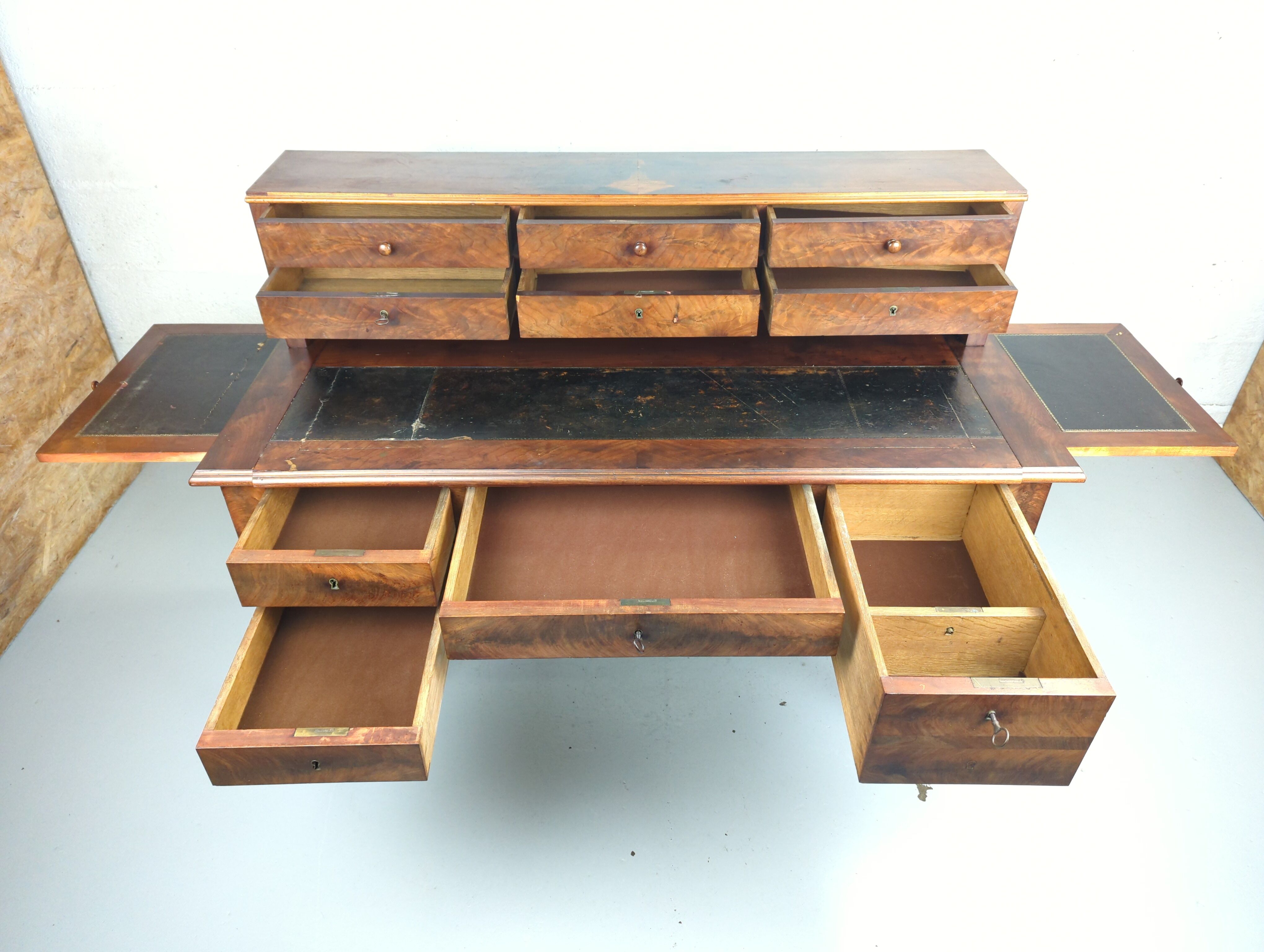 Bureau à gradin Louis-Philippe en acajou