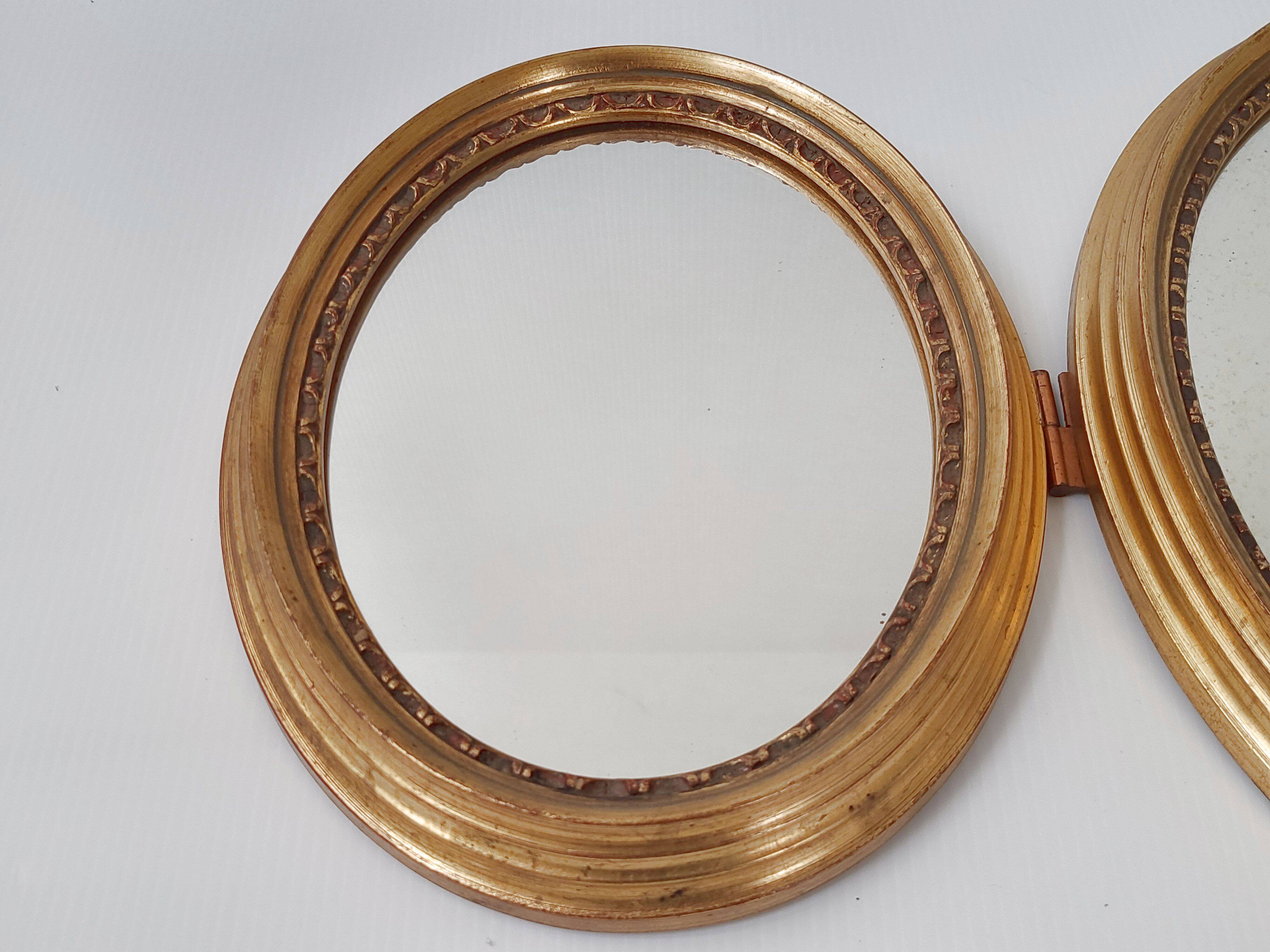 Vintage triptych mirror