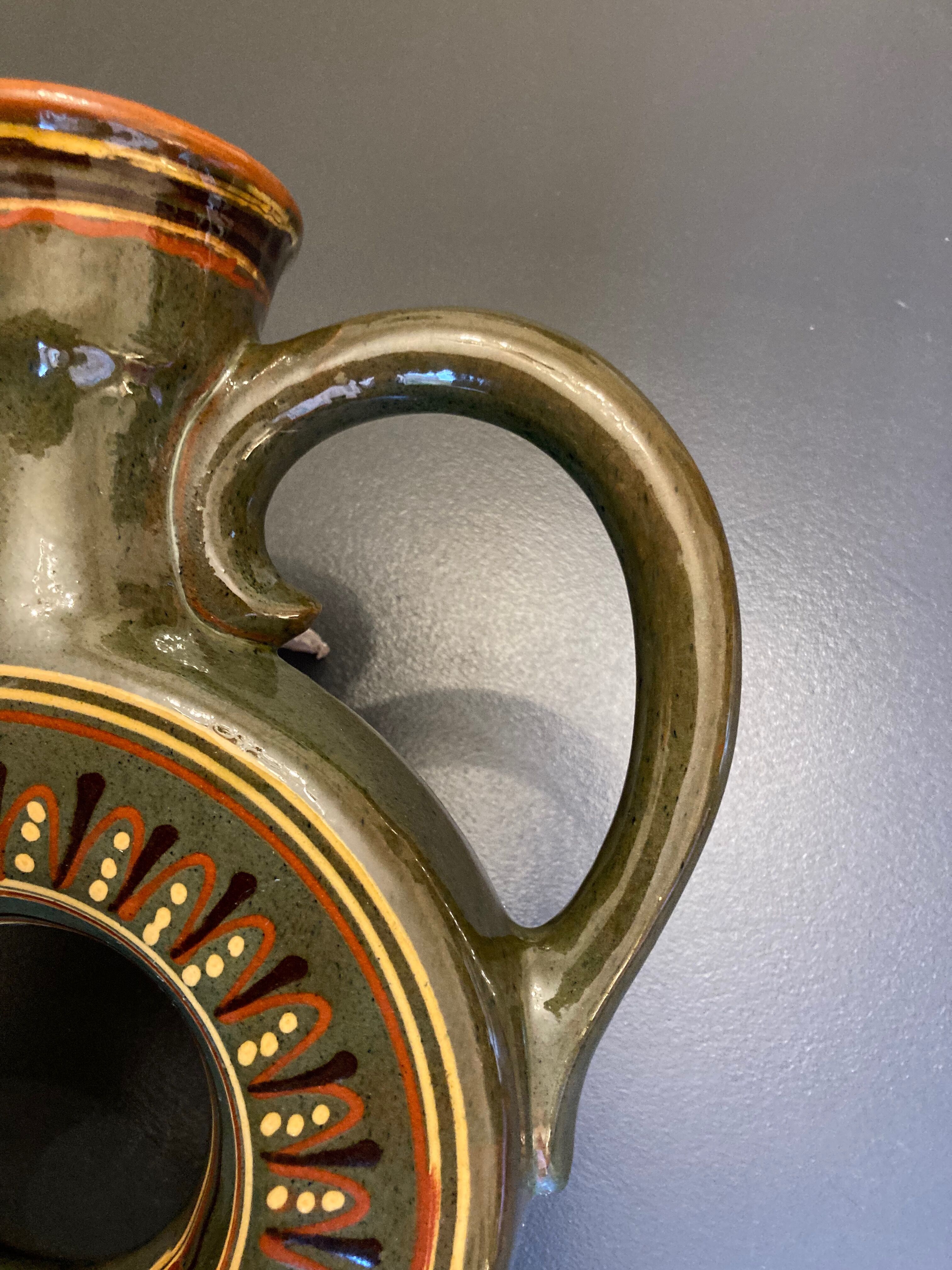 Earthenware ring coffee maker