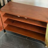 Vintage Teak and Metal Wall Unit