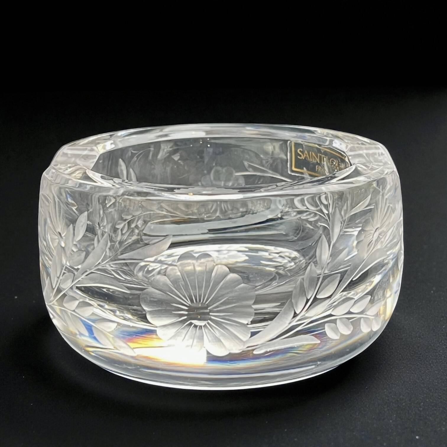 Cendrier en cristal gravé de Saint-Louis édition du 225ᵉ anniversaire, 1992