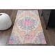 Vintage Turkish Oushak Handmade Wool Cotton Orange Area Rug 99x192