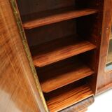 Large vintage burl walnut Art Deco cabinet made in the 1930s