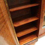 Large vintage burl walnut Art Deco cabinet made in the 1930s