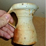 stoneware pitcher signed Tiffoche.