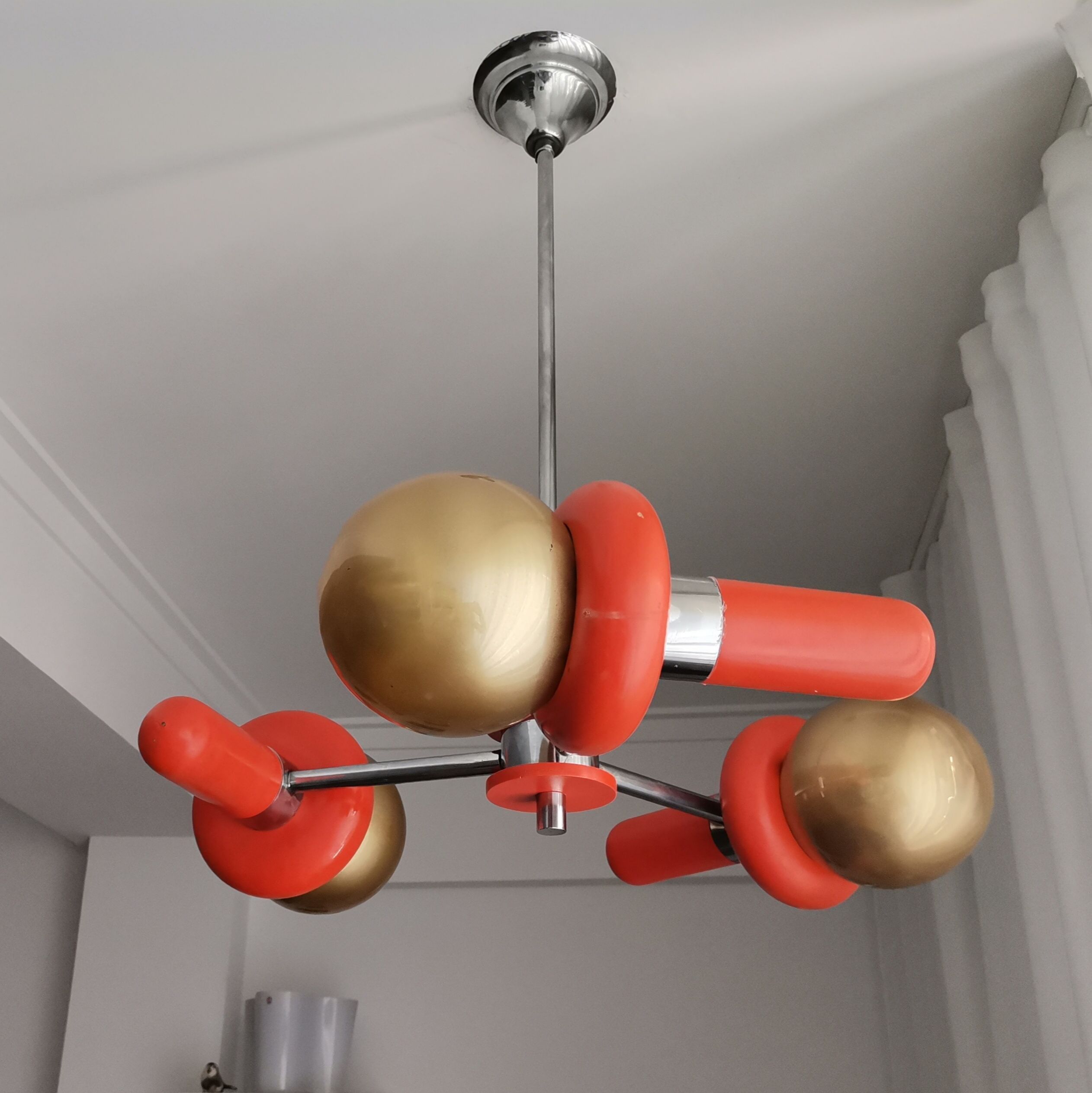 Vintage space age sputnik chandelier