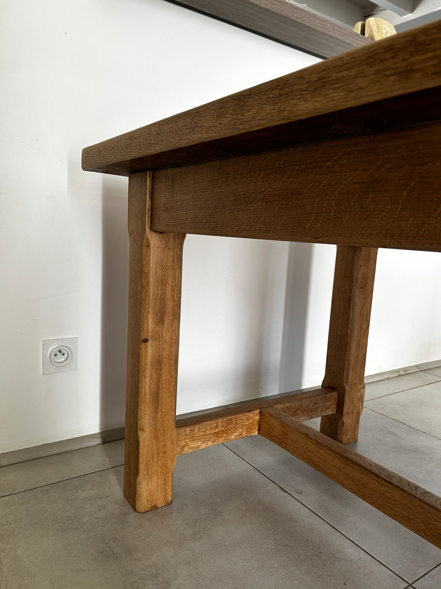 Table de ferme chêne massif