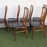 6 Danish chairs in rosewood "Ingrid" – Niels Koefoed