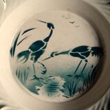 Serving dish in earthenware from Labrut Frères 1900 / Motif hérons