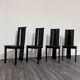 Set 4 Sedie Da Pranzo Postmoderne Design Anni ‘80 Modernariato