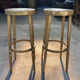 Pair of wooden bar stools