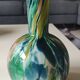 Fidrio Fiesta Globe/Ball Design Vase. Speckled