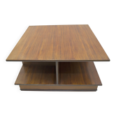 F.Lli Saporiti Mid-Century Modern Italian Walnut Coffee Table, 1960s
