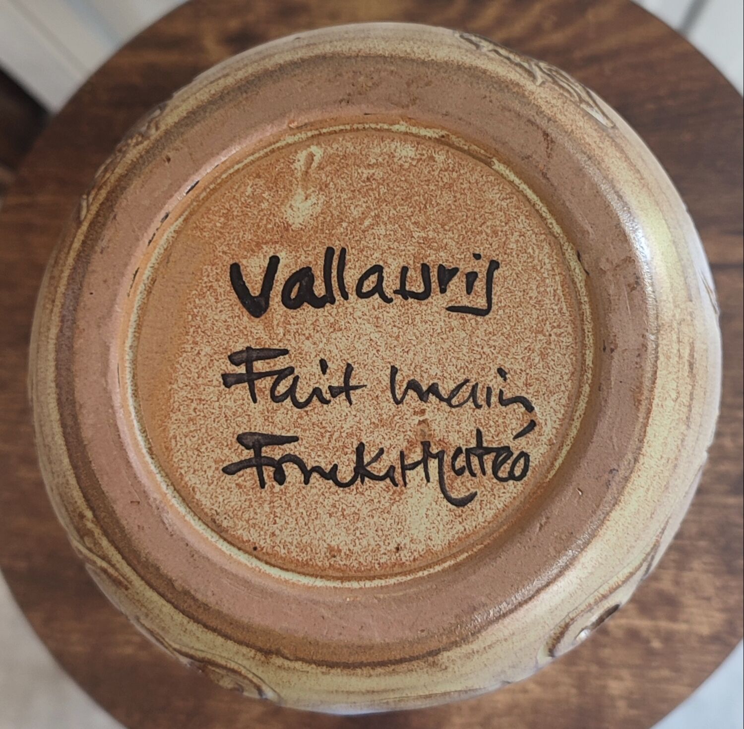 Vallauris ceramic lamp base by Fonck & Mateo