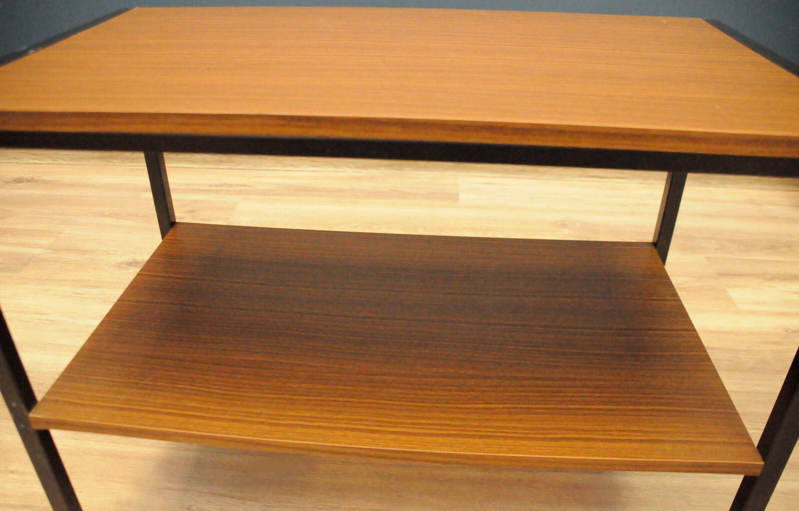 Danish coffee table on modern wheels