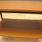 Danish coffee table on modern wheels