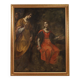 Peinture italienne antique du XVIIe siècle, Moïse sauvé des eaux.