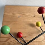 Vintage ball coat rack / hook in colours