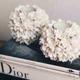 Candlestick in bali shells vintage bohemian size M