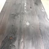 Large 1950s Farm Table in Burnt Wood (Shou Sugi Ban) – L245 cm