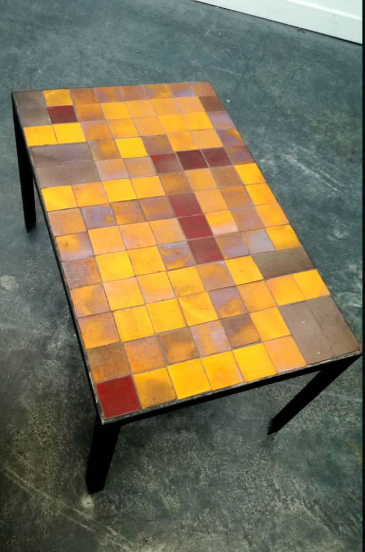 Ceramic coffee table 1950s