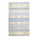 Tapis Kilim Anatolien 5x9 ft – Rayures Pastel en Vert Menthe, 163x268Cm