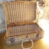 Wicker suitcase