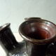 Vase bouquetière en grès Meyssac Corrèze