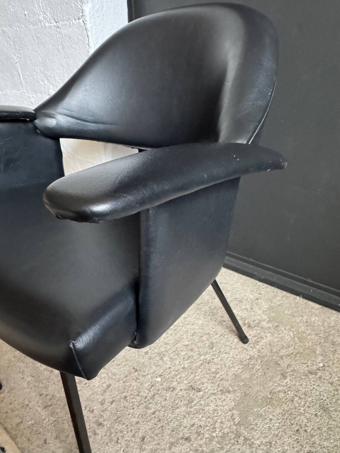 Black armchair from the 1950s