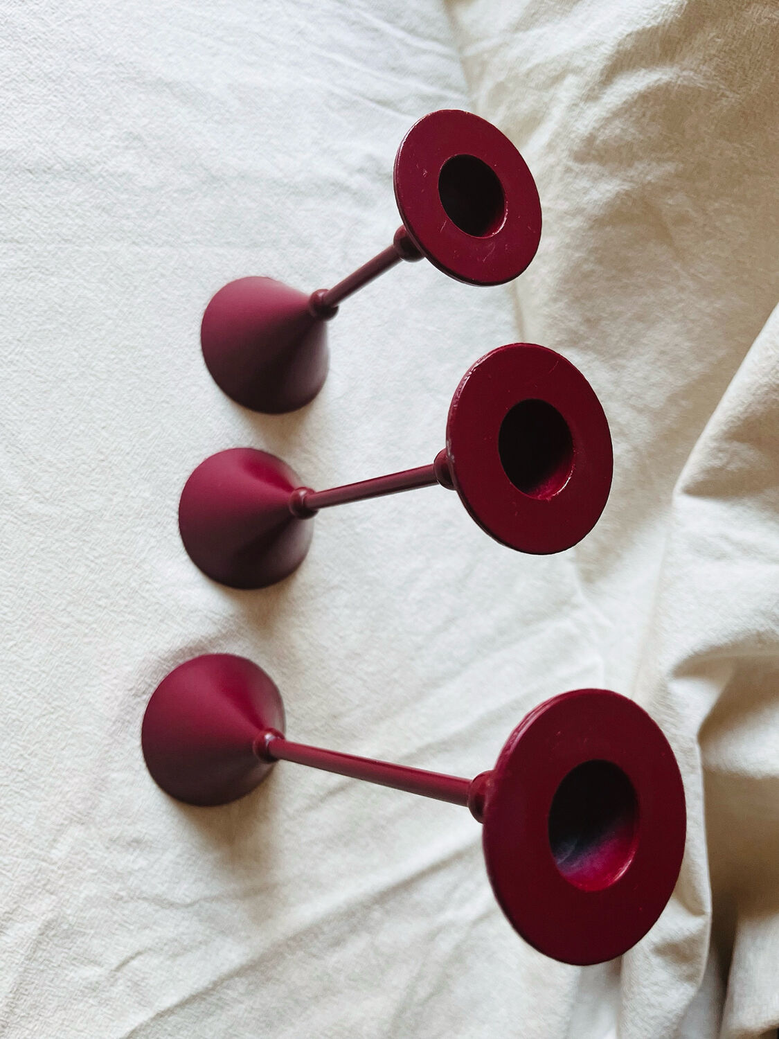 Set of 3 candle holders