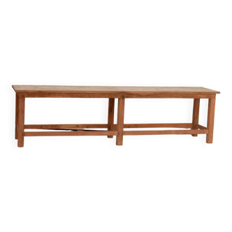 Old Indian Bench in Old Teak Original Part