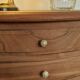 Louis XV style wooden bedside chest of drawers