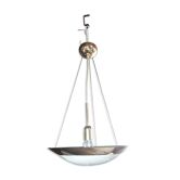 Suspension en laiton et verre dépoli